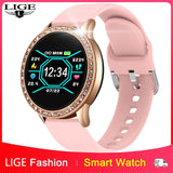 NEW COLOR SCREEN SMART WATCH FOR WOMEN FULL TOUCH BLOOD PRESSURE MEASUREMENT - HEALSTOR