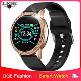 NEW COLOR SCREEN SMART WATCH FOR WOMEN FULL TOUCH BLOOD PRESSURE MEASUREMENT - HEALSTOR